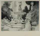 A Sentimental Interlude by Norman Lindsay, Facsimile Etching 108/550, sold Jul 2022