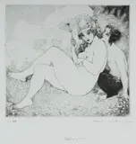 Spring Song by Norman Lindsay, Facsimile Etching 409/550, sold Jul 2022