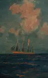 John Charles Allcot, Clipper at Sunset