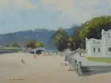 Promenade, Balmoral by Allan Waite, Oil on Canvas on Board, sold Jul 2022