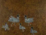 Ronnie Price Mpetyane, Bronze Wing Pigeon, 2002, Acrylic on Linen