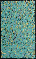 Medicine Leaves by Gloria Tamerre Petyarre, 2018, Acrylic on Canvas, sold Jul 2022