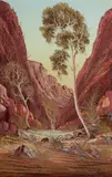 Henk Guth, The Entrance of Standley Chasm, Central Australia, 1979, Oil on Board