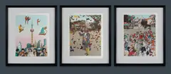 (3) by Peter Blake, S/Print 11/100 (3), sold Jul 2022