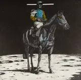 Fernando Bellver, Crónica de Una Carrera (Chronicle of a Career): Bellver & Hergé, c.1984, Colour Etching 5/10 P/A