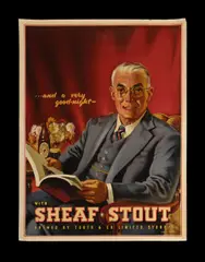 Alan Douglas Baker, Tooths Sheaf Stout Advertising Poster, Lithograph