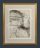 Brett Whiteley, Sydney Harbour Bridge, 1977, Etching 37/60