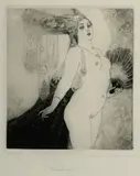 Courtesan by Norman Lindsay, 1922, etching, ed. 30/55, sold May 2022
