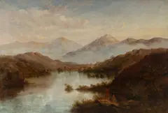 James Howe Carse, New South Wales Landscape, 1872, Oil on Canvas