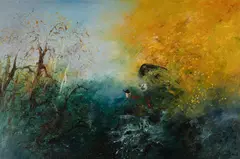 David Boyd, Angel Calling, 1971, Oil on Canvas