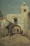Jan Scheltema, Tunis, Oil on Canvas on Board