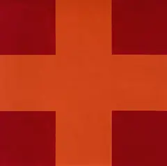 John Nixon, Orange Monochrome With Red, 1995