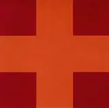John Nixon, Orange Monochrome With Red, 1995