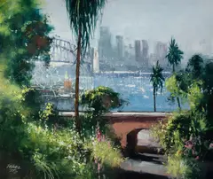 Lavender Bay by Herman Pekel, 2013, Oil on Board, sold May 2022