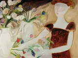 Geoffrey Proud, Girl Arranging Flowers