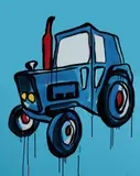 Jasper Knight, Ford 6600, 2016, Enamel & Acrylic on Card