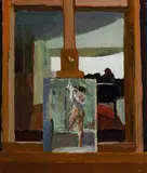 Robert Barnes, Painting on an Easel, 1997, Oil on Canvas