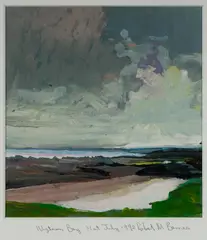 Robert Barnes, Wigtown Bay [Scotland], 1992, Oil on Paper