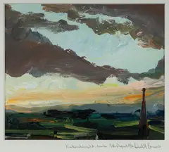 Robert Barnes, Kirkcudbright [Scotland] Dusk, 1992, Oil on Paper