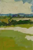 Robert Barnes, Grasslands, Oil on Linen