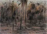 Christopher Gentle, Palm Forest, Pastel & Charcoal