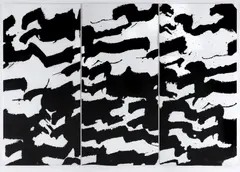 Cursive Series (3 Panels) by Helen Mueller, 2005, Aquatint on Paper 2/5, offered May 2022