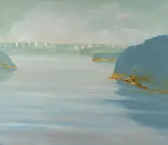 Rex Dupain, Sirius Cove, 1994, Oil on Canvas