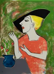 Paris Hat by Robert Dickerson, 1999, S/Print 34/50, offered May 2022