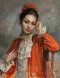 Alan Sutherland, The Artist's Wife, 1972, Oil on Canvas