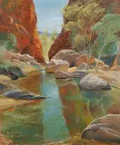 Brian Seidel, Simpsons Gap, 1989, Oil on Linen