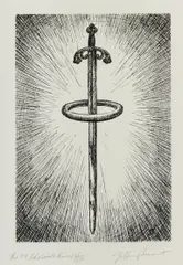 Frank Jeffrey Smart, The '04 Adelaide Ring, Etching 36/200