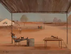 Ric Elliot, To Hell With Opals - Lightning Ridge, Oil on Canvas on Board