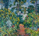 John Rigby, Tropical Garden, 1988, Oil on Canvas