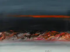 Peter Coad, End of the Night (Coorong Series), 1994, Mixed Media on Paper