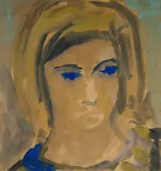 Danila Vassilieff, Koornong School Pupil II,' 1944/5, Gouache