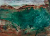 Idris Murphy, Untitled (Landscape), Handworked Monotype