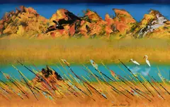 Peter Coad, Bird of Dreams, Wings of Freedom, 1999, Acrylic (?) on Paper