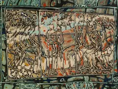 Rod Milgate, Lovers, 1970, Oil on Board
