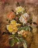 Robert Cox, Mixed Roses, 1974, Oil on Board