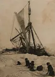 Frank Hurley, The End: the Wreck of the Endurance, Original Hand Printed Photograph