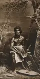 John William Lindt, Clarence River Aboriginal, This title inscribed verso in pencil by J W Lindt; also signed & no. #3