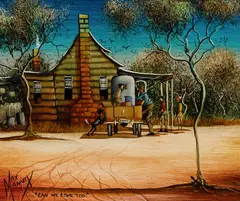 Can We Come Too by Max Mannix, Oil on Board, sold May 2022