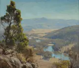 Ernest Buckmaster, Murray Valley Landscape, 1937, Oil on Canvas
