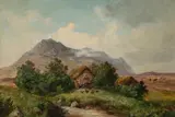 John Morison, Au Binnein from Corrie, Arran [Isle of Arran, Scotland], Oil on Board