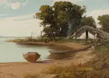 László Neogrády, Fisherman Hauling Boat Ashore