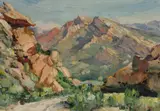Hugo Naude, Mountain Landscape (possibly Ceres, South Africa)