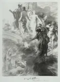 Finale du Rheingold (Wagner) by Henri Fantin-Latour, Hand-signed by the artist in pencil (lower right), offered May 2022