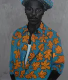 Moses Zibor, Happy Autumn, 2021, Oil on Linen