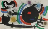 Original Lithograph X by Joan Miró, 1975, From Miro Lithographe II, Catalogue Raisonné 1952-1963, page 39, published by Maeght, Paris, with centrefold as issued, offered May 2022