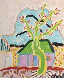 Malcolm de Chazal, House with the Green Roof, Gouache